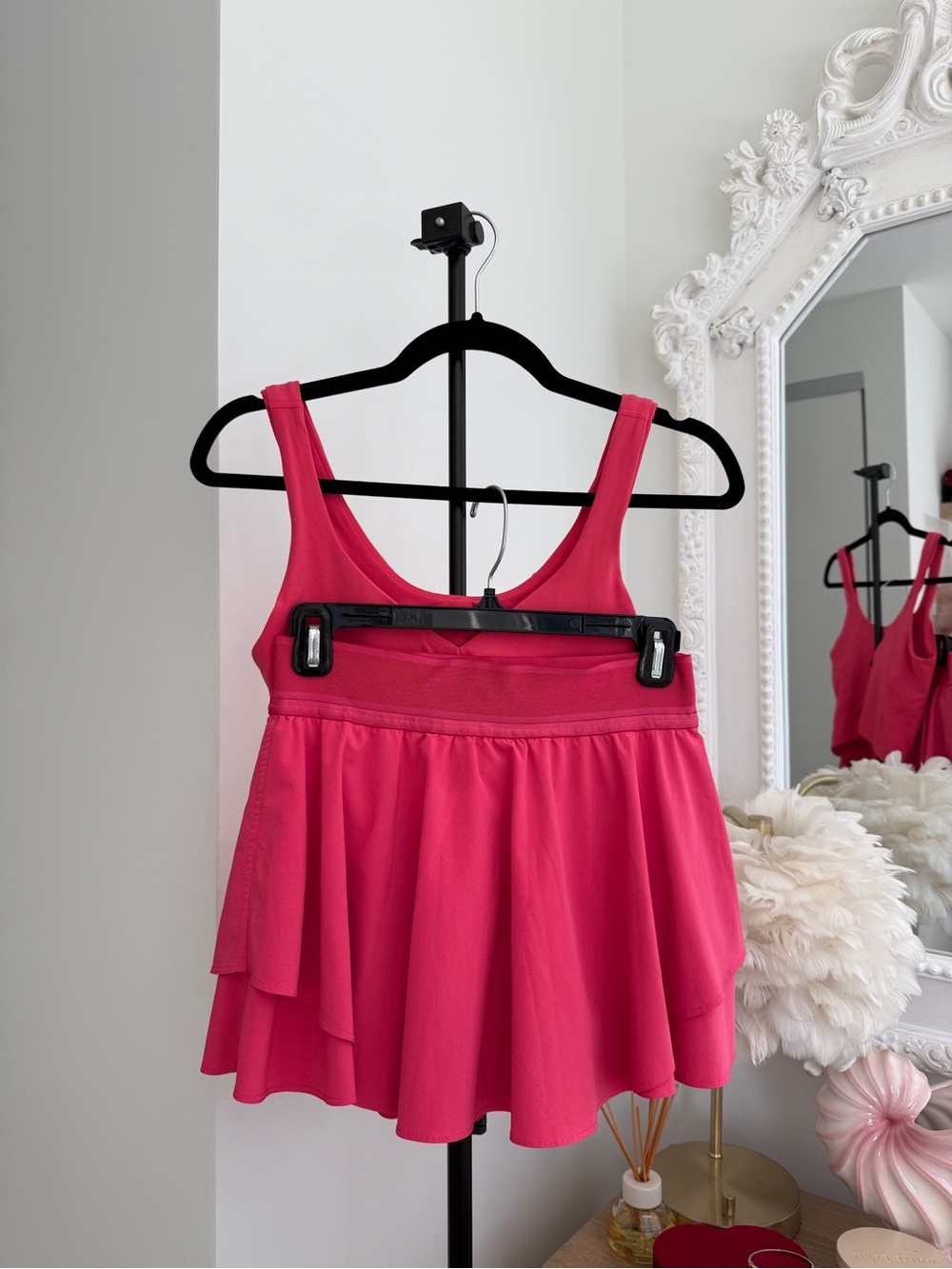 Lululemon Lip Gloss Align Tank and Court Rival Skirt